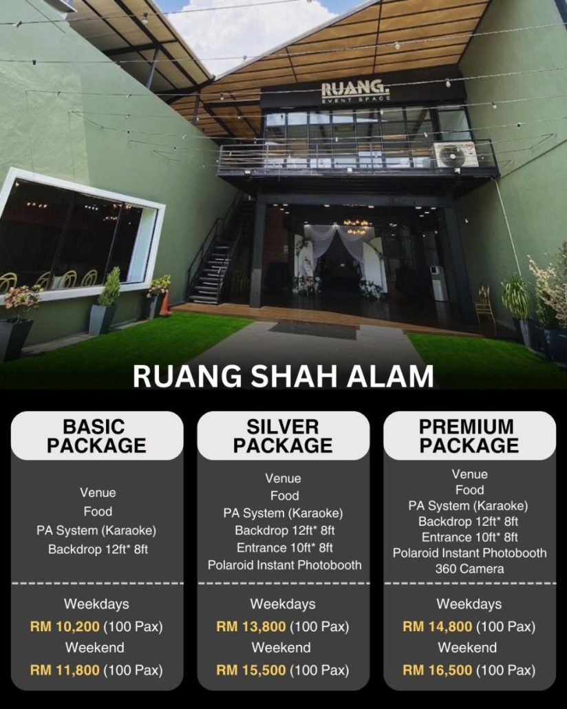 Corporate Event Package RUANG Shah Alam